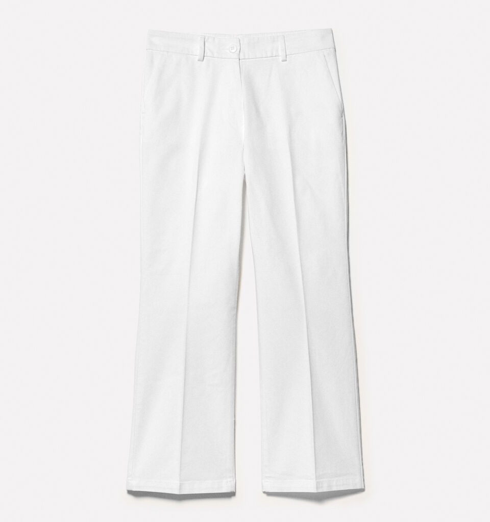 Παντελόνι flare fit λευκό - παντελόνια flare γυναικεία - Λευκο | Sisley image number 6